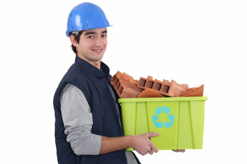 Professional house clearance team at work